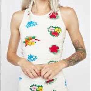 Kappa CREAM AUTHENTIC MALUKU CROP TANK